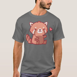 Camiseta Cute Happy Red Panda Doodle