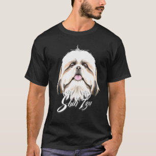 Camiseta Cute Happy Shih Tzu Dog Face