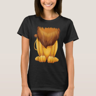 Camiseta Cute Headless Lion Costume Halloween Big Cat Mane