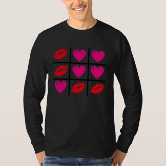 Camiseta Cute Hearts & Kisses Valentines Day Romance Valent