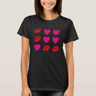 Camiseta Cute Hearts & Kisses Valentines Day Romance Valent