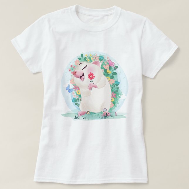 Camiseta Cute Hedgehog (Diseño del anverso)