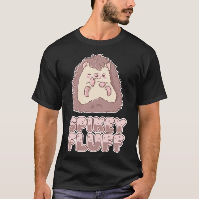 Camiseta Cute Hedgehog Spikey Fluff Spine Niños Mascotas (Anverso)