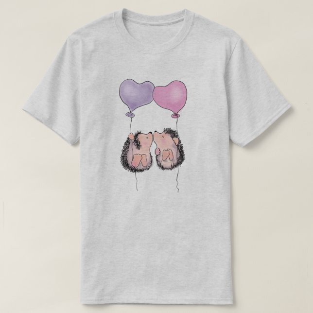 Camiseta Cute Hedgehogs (Diseño del anverso)