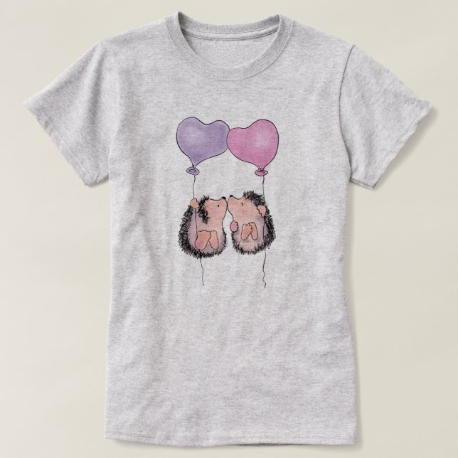 Camiseta Cute Hedgehogs (Diseño del anverso)