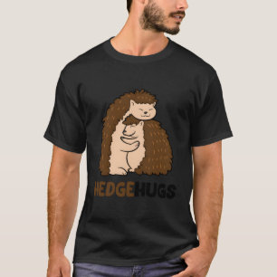 Camiseta Cute Hedgehugs Cuddle Hedgehog Abrazando abrazos H