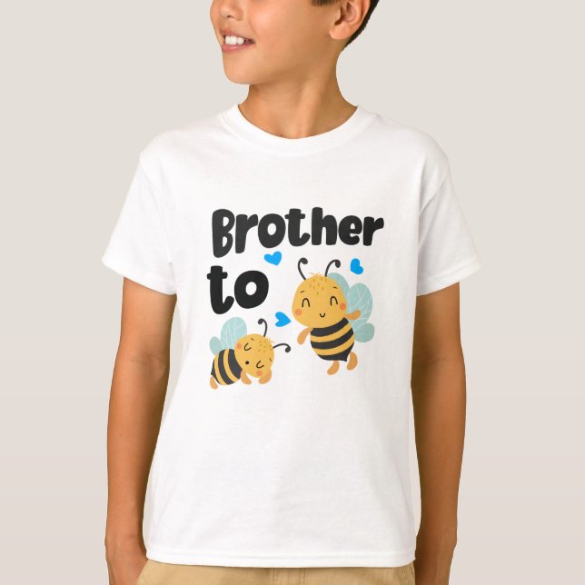 Camiseta Cute "hermano a abeja" (Anverso)