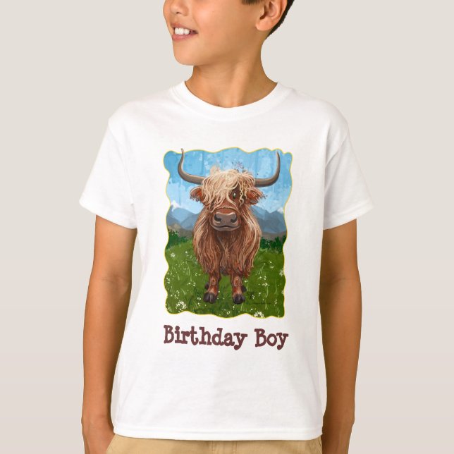 Camiseta Cute Highland Cow (Anverso)