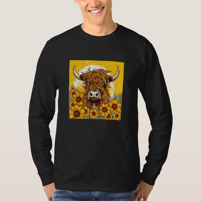 Camiseta Cute Highland Cow Scotland Men Women Kids 1 (Anverso)