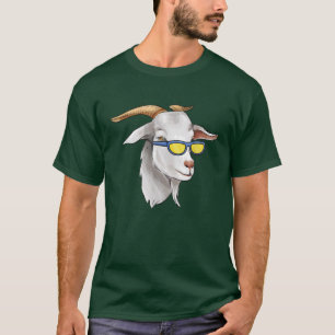 Camiseta Cute Hippie Cabeza de Cabra Diseño Mejor de Todos