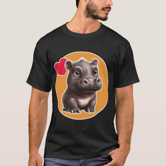 Camiseta Cute Hippo (Anverso)