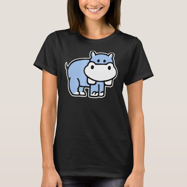 Camiseta Cute Hippo (Anverso)
