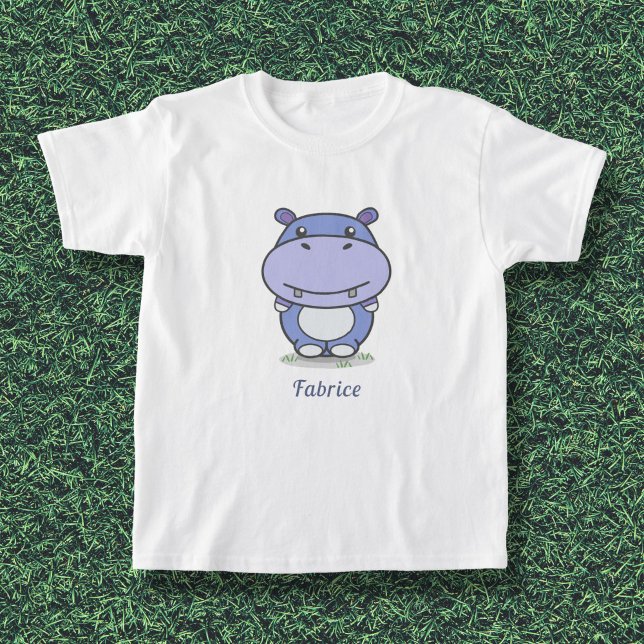 Camiseta Cute Hippo para niños (Cute Hippo Kids T-shirt)