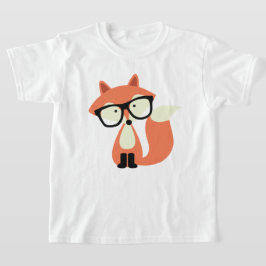 Camiseta Cute Hipster Red Fox