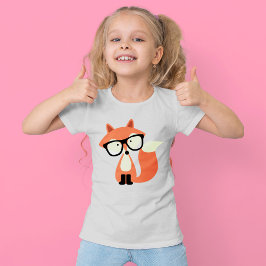 Camiseta Cute Hipster Red Fox