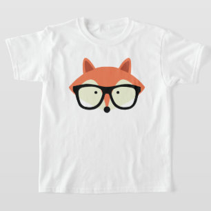 Camiseta Cute Hipster Red Fox