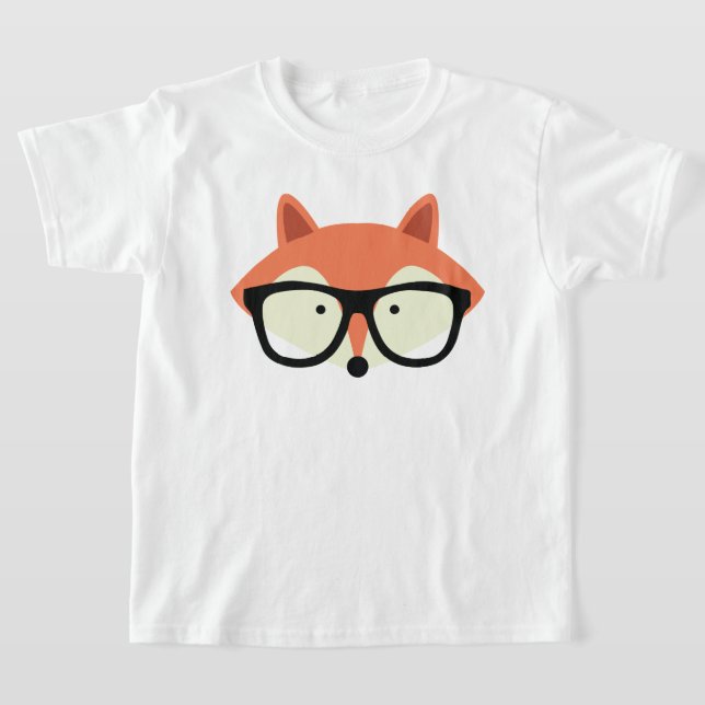 Camiseta Cute Hipster Red Fox (Distribución)