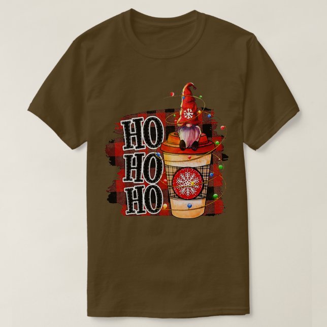 Camiseta Cute Ho Ho Ho Gnome For Thanksgiving With Fall Pum (Diseño del anverso)