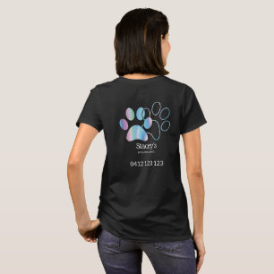 Camiseta Cute holográfico perro Walker Groomer
