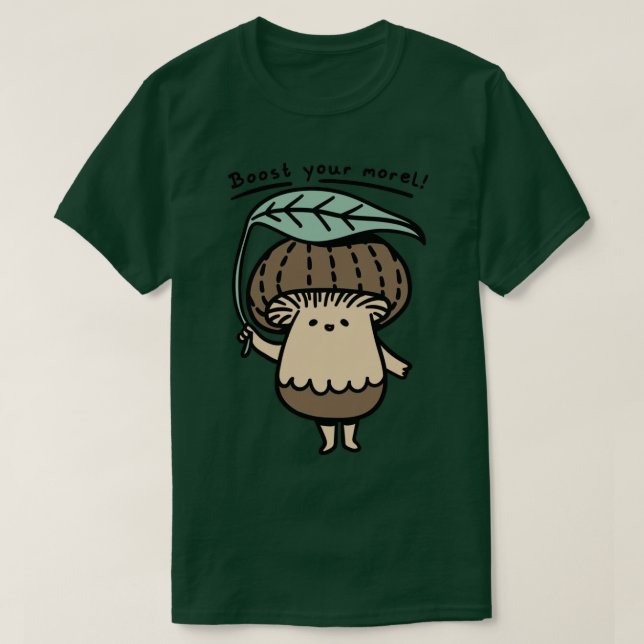 Camiseta Cute hongo aumenta tus hongos morel (Diseño del anverso)