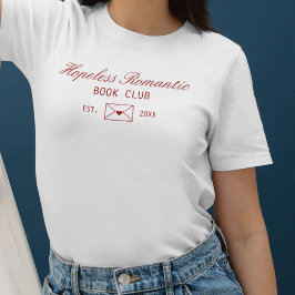Camiseta Cute Hopeless Romantic Book Club