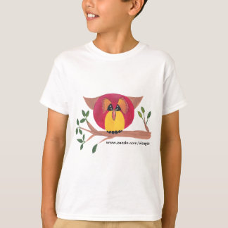 Camiseta Cute Horned Owl Pinting
