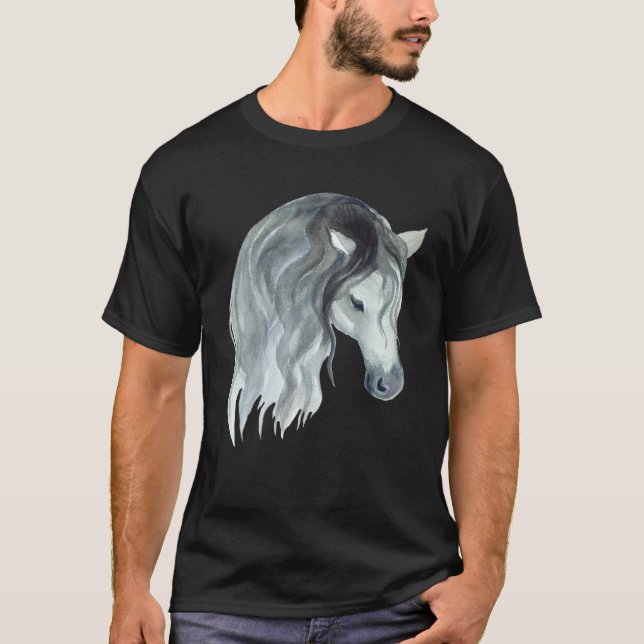 Camiseta Cute Horse Mare Motif  Horse Stable Rider Foal (Anverso)