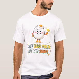 Camiseta Cute Huevo De Yema Es Mi Sol Divertido Kawaii Niño