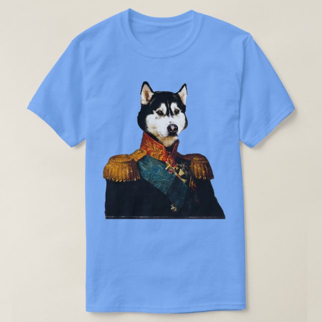 Camiseta Cute Husky Distinguish Royal Dog Pets on renaissan (Diseño del anverso)