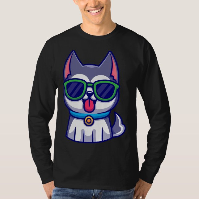 Camiseta Cute Husky Dog (Anverso)