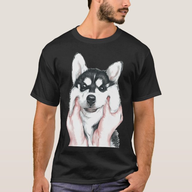 Camiseta Cute Husky Dog (Anverso)