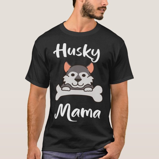 Camiseta Cute Husky Mama Womens Dog Mom   1 (Anverso)