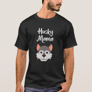 Camiseta Cute Husky Mama Womens Dog Mom Gift