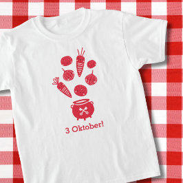 Camiseta Cute Hutspot 3 de octubre Leidens ontzet rood con