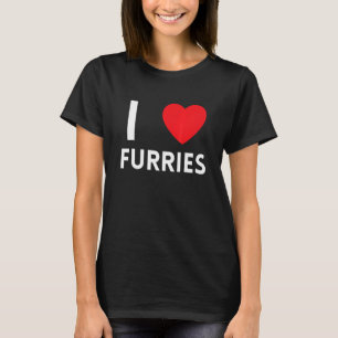 Camiseta Cute I Heart Furries Fandom Love 3