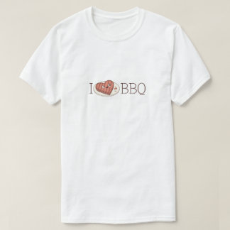 Camiseta Cute "I love BBQ" Meat Lover Men's