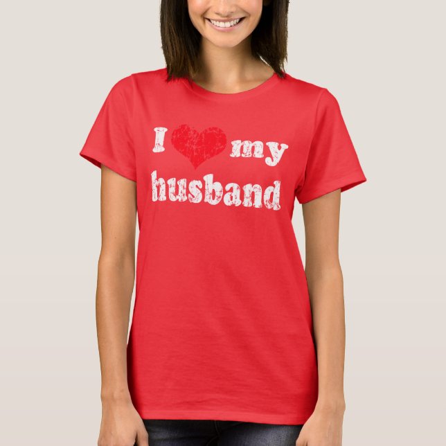 Camiseta Cute I love my husband (Anverso)