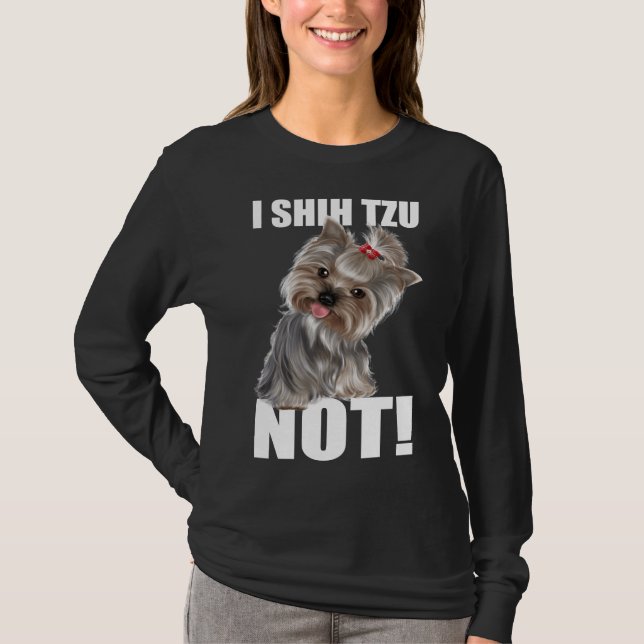 Camiseta Cute I Shih Tzu Not Bundge Extender Mockup Hu (Anverso)