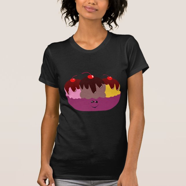 Camiseta Cute Ice Cream Bowl (Anverso)