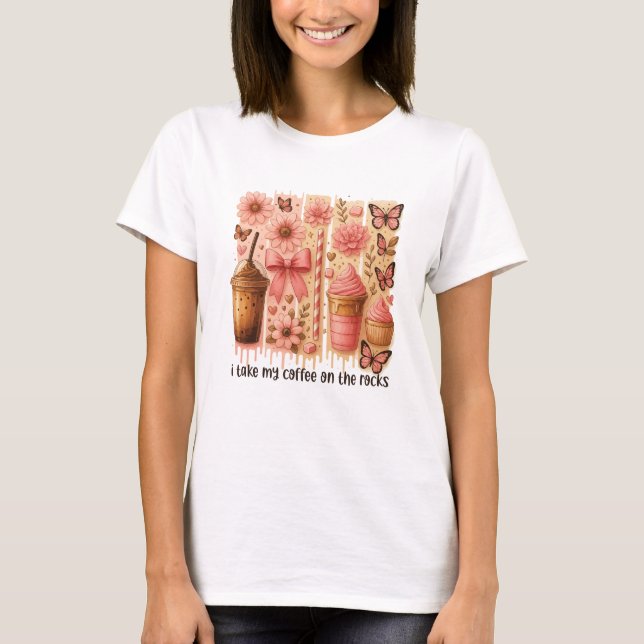Camiseta Cute Iced Coffee Lover  (Anverso)