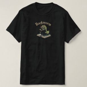 Camiseta Cute Inchworm Reading Tee – Bookworm