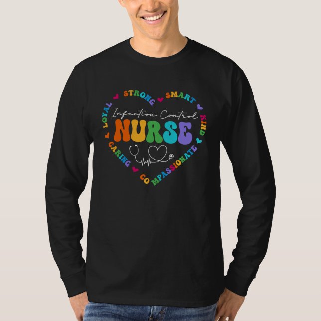 Camiseta Cute Infection Control Nurse Appreciation Nursing  (Anverso)