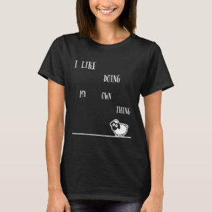 Camiseta Cute Introvert Sheep Lover Hago Mi Propia Cosa