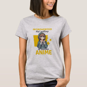 Camiseta Cute Introvertido pero dispuesto a discutir