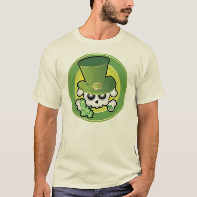 Camiseta Cute Irish Skull (Anverso)