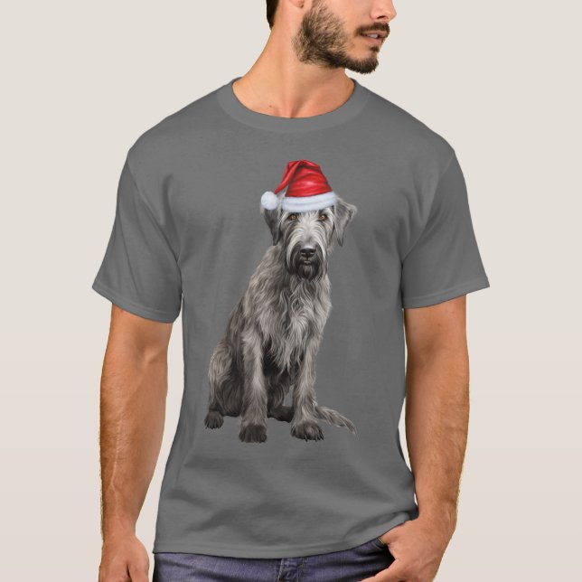 Camiseta Cute Irish Wolfhound Dog Lover Funny Christmas (Anverso)