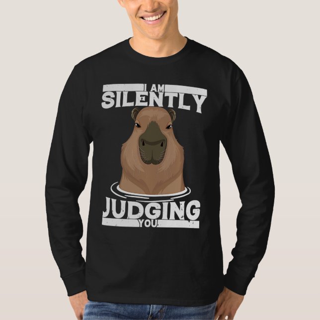 Camiseta Cute Ironic Rodent Capybara Witty Animal  Lifetsyl (Anverso)