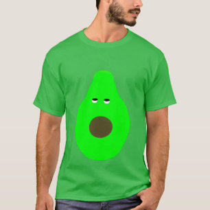 CAMISETA CUTE IRRITABA A AVOCADO RODANDO SUS OJOS