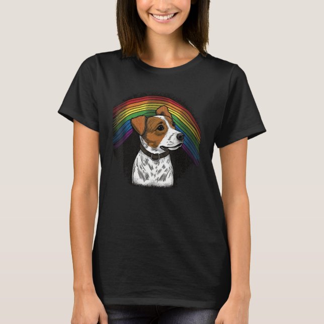 Camiseta Cute Jack Russell Terrier Dog on Jack Russell Terr (Anverso)
