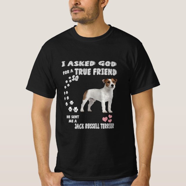 Camiseta Cute Jack Russell Terrier Dog/ Perro Perro (Anverso)